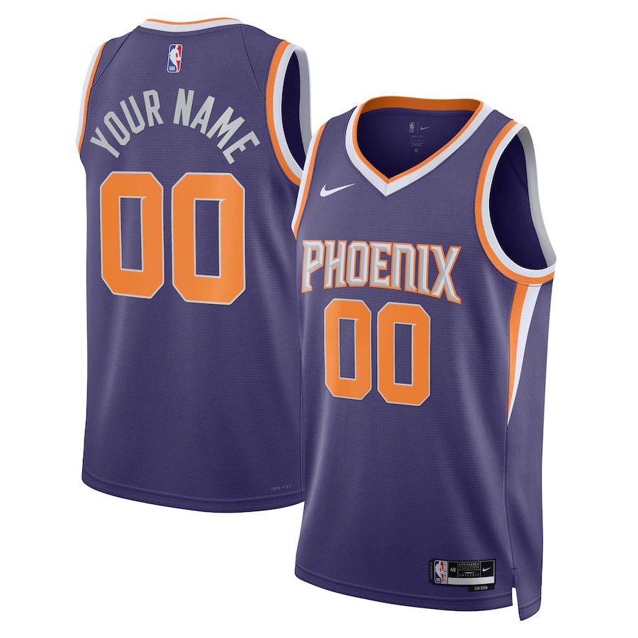 Men Phoenix Suns Nike Purple Icon Edition 2022-23 Swingman Custom NBA Jersey->customized nba jersey->Custom Jersey